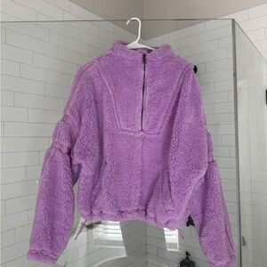 Free People Purple Teddy Jacket